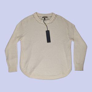 Kobi Halperin | NWT Women's Merino Wool Cashmere Blend Luna Sweater Cream Large